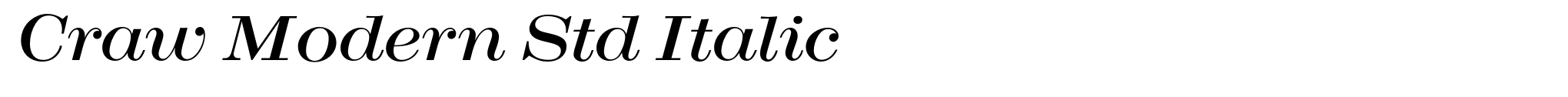 Craw Modern Std Italic image